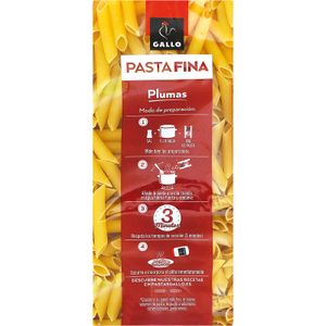 Plumas Pasta Fina Paquete
