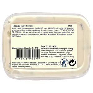 Tzaziki Crema Yogur con Pepino