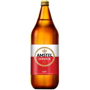 AMSTEL Cerveza Botella Cristal