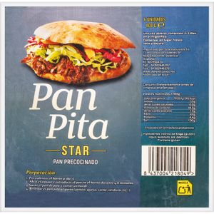 PAN DE PITA STAR 6 UNIDADES