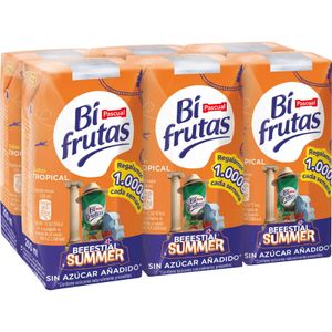 BIFRUTAS Zumo de Frutas y Leche Tropical s/azúcar P-6