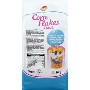 Corn Flakes sin gluten, sin lactosa y sin aceite de palma envase