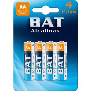 Pila Alcalina AA LR6 Pack de 4