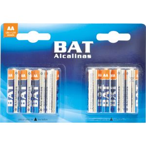 Pack de 8 pilas alcalinas AA 1.5V