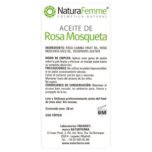 Segona imatge del producte Oli facial Rosa Mosqueta de la marca NATURTIERRA