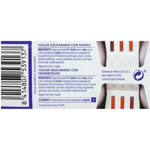 Yogur Griego con Capa Mora - Frambuesa