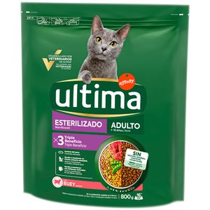 Comida Seca Gatos Esterilizados Buey