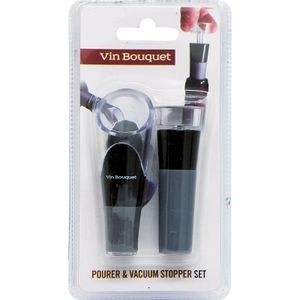 Set Escanciador y Tapón de Vacío para Vinos