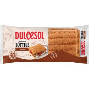DULCESOL Pan Sándwich Integral Sottile 8 Unidades