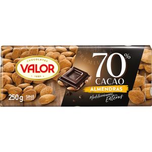 VALOR Chocolate Negro 70% con Almendras