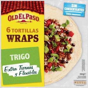 OLD EL PASO Tortillas Wraps de Trigo Paquete 6 Unidades