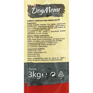 Comida Seca Perro Buey y Verduras Dog Menú