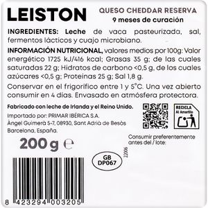 Queso Cheddar Reserva Mature