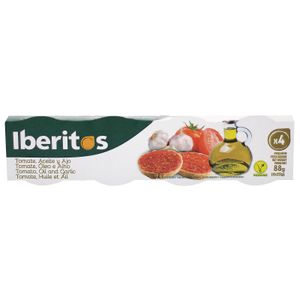 IBERITOS Tomate para Untar con Aceite y Ajo Tarrina
