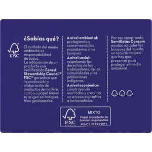 Servilleta Cocktail 2 Capas 20x20