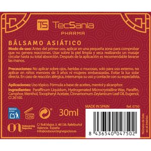 Cuarta imagen del producto Bálsamo Oriental de la marca TECSANIA