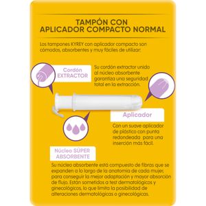 Quarta imatge del producte Tampó amb Aplicador Compacte Regular de la marca KYREY