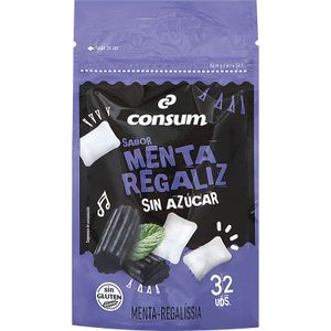 Chicle Menta Regaliz sin Azúcar Paquete 32 U.