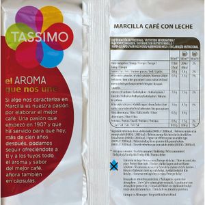 Tassimo Marcilla Café con Leche 16 Cápsulas - Comprar Cápsulas