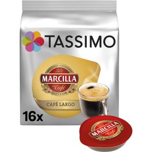 CAFÉ CÁPSULAS TASSIMO MARCILLA CAFÉ LARGO 16 UNIDADES