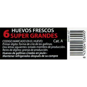 Huevo XL Jumbo 1/2 Docena