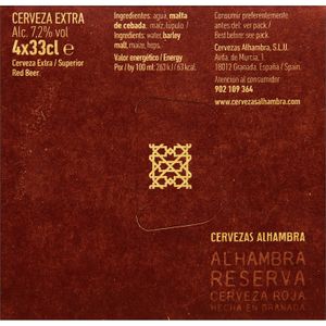 Cerveza Reserva Roja Botella Cristal Pack-4