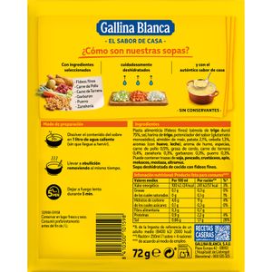 Sopa de Cocido Deshidratada Sobre
