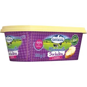 ASTURIANA Mantequilla Fácil Untar Ligera sin Lactosa Tarrina