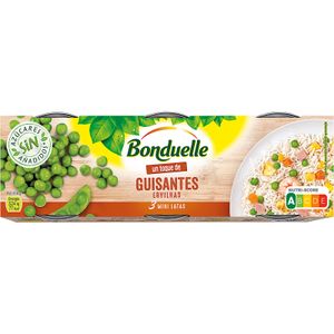 BONDUELLE Guisantes Lata Pack de 3