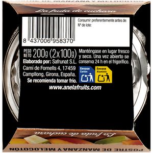 Postre de Manzana y Melocotón Pack de 2