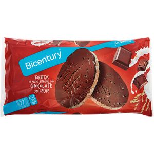 BICENTURY Tortitas de Arroz Chocolate con Leche