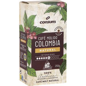Café Molido Natural Colombia 100% Arábica