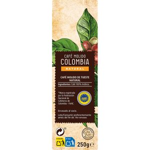 Café Molido Natural Colombia 100% Arábica
