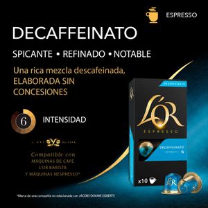 Café Espresso Descafeinado Cápsulas