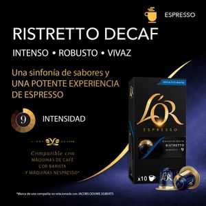 Café Espresso Ristretto Descafeinado Cápsulas
