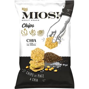 RISI Chips de Maíz y Chía con Sal Marina Mios!