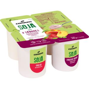 Postre de Soja con Fruta Panaché de frutas