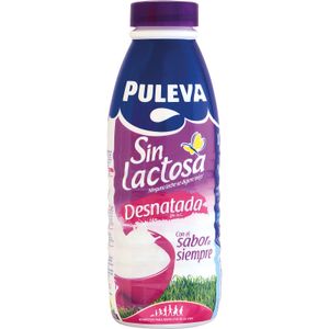 PULEVA Leche sin Lactosa Desnatada Botella