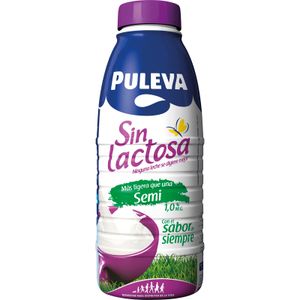PULEVA Leche sin Lactosa Semidesnatada Botella