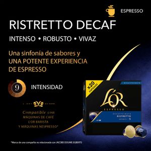 Café Espresso Ristretto Descafeinado Cápsulas