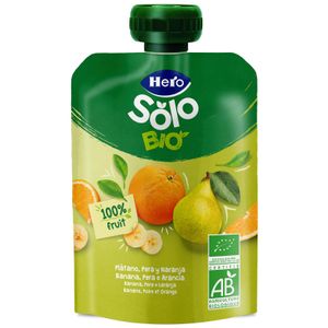 Pouche Solo Eco Pera, Plátano y Naranja