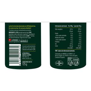 Yogur Bífidus 00% Natural Edulcorado