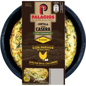 Tortilla de Patata Fresca con Espinacas