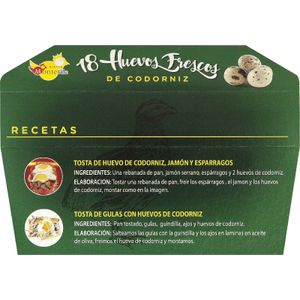 Huevo Codorniz Cartón 18 Unidades
