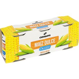 CONSUM Maíz Dulce Lata Pack de 3