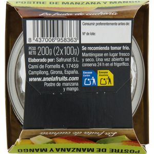 Postre Manzana y Mango Pack de 2