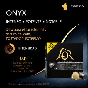 Café Espresso Onyx 20 Cápsulas