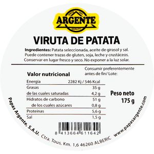 Patata Frita Viruta más Ketchup Tarrina