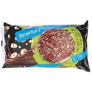 BICENTURY Tortitas Arroz Chocolate Con Trozos de Avellana