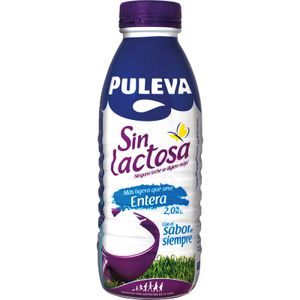 PULEVA Leche sin Lactosa Entera Botella